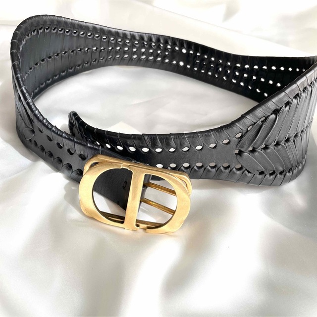 Christian Dior モンテーニュ CDバックル ベルト 【お買得!】 www