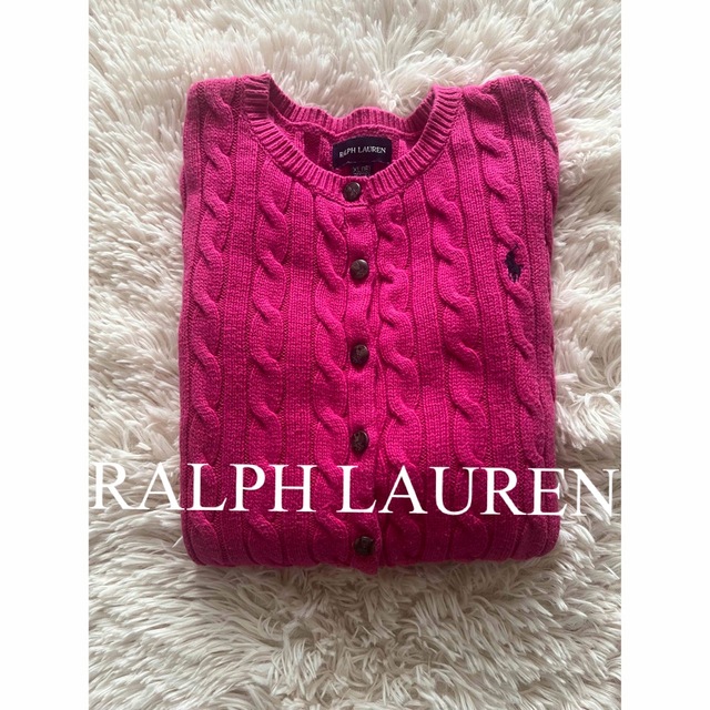 POLO RALPH LAUREN(ポロラルフローレン)の美品　ポロ　ラルフローレン　カーディガン　ボレロ　ニット　ケーブル　人気　完売 レディースのトップス(カーディガン)の商品写真