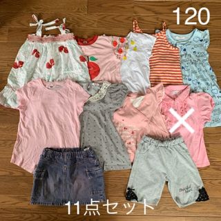 120 女の子夏服 10点まとめ売り(Tシャツ/カットソー)