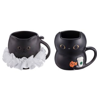 スターバックス(Starbucks)の新品 海外 台湾 限定　黒猫　スタバ 12oz マグカップ　ハロウィン 2020(グラス/カップ)