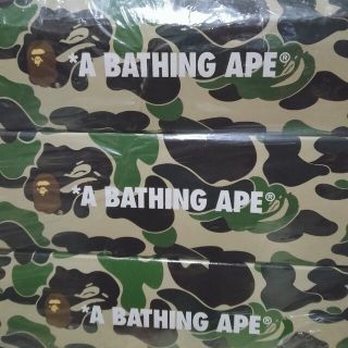 アベイシングエイプ(A BATHING APE)の☆A BATHING APE✨ABCサル迷彩柄ティッシュボックス 緑 ☆(その他)