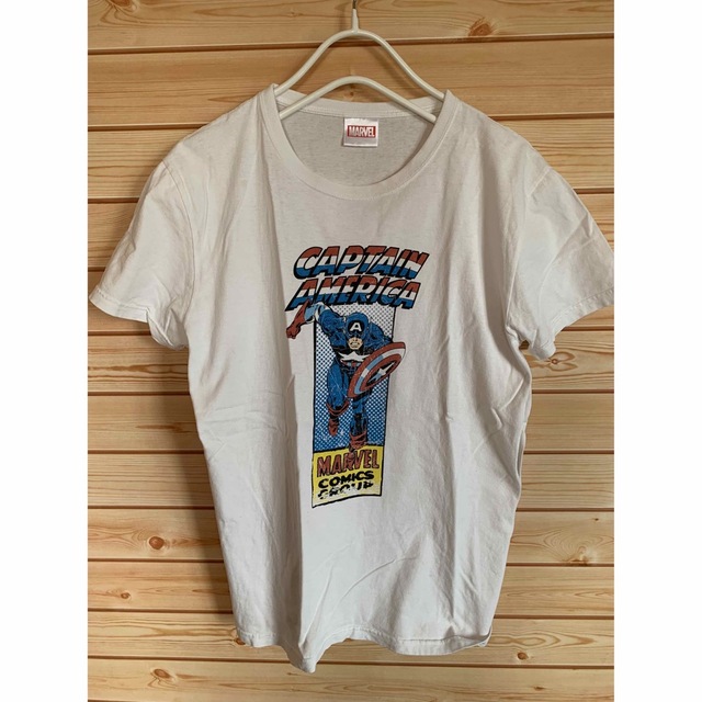 EDWIN(エドウィン)のキャプテンアメリカ　MARVEL EDWIN マーベル　エドウィン　Tシャツ L メンズのトップス(Tシャツ/カットソー(半袖/袖なし))の商品写真