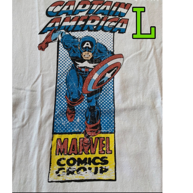 EDWIN(エドウィン)のキャプテンアメリカ　MARVEL EDWIN マーベル　エドウィン　Tシャツ L メンズのトップス(Tシャツ/カットソー(半袖/袖なし))の商品写真