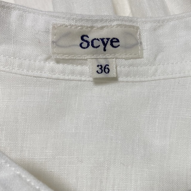 Scye サイ シャツ ブラウス 半袖 ホワイト