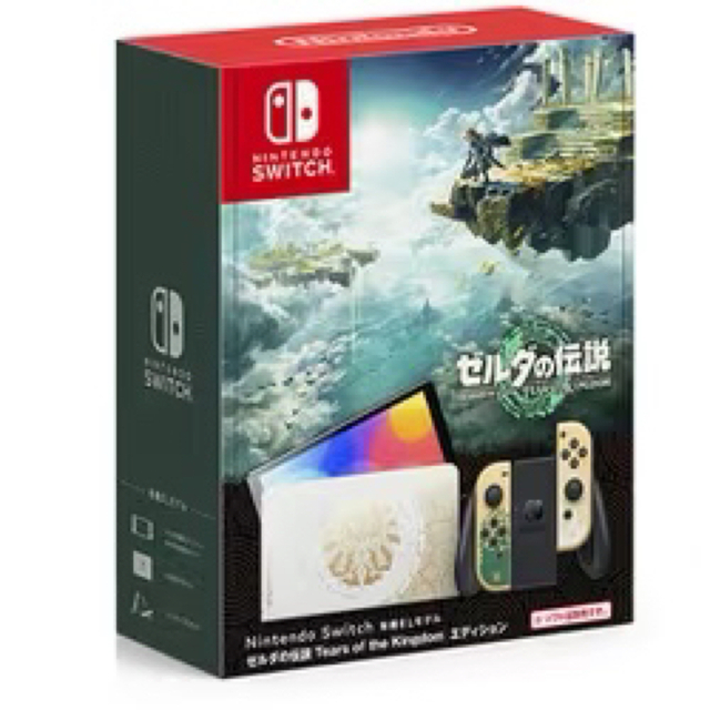 任天堂(ニンテンドウ)の【新品/未開封】Switch(有機EL) ゼルダの伝説エディション【即日発送】 エンタメ/ホビーのゲームソフト/ゲーム機本体(家庭用ゲーム機本体)の商品写真