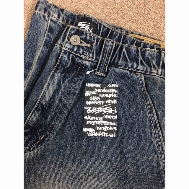 genzai chain baggy denim ワイドシルエットバギーパンツ