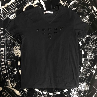 ザラ(ZARA)のZARA BASIC Tシャツ　シャツ　ヴィンテージ　ブラック　XL／42(Tシャツ(半袖/袖なし))