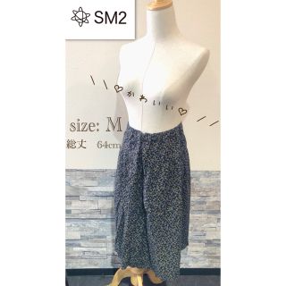 サマンサモスモス(SM2)の＊ SM2 サマンサモスモス　M スカート　花柄　ミディ丈(ロングスカート)