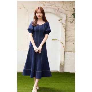 ハーリップトゥ(Her lip to)の【新品】herlipto Imperia Volume Sleeve Dress(ロングワンピース/マキシワンピース)