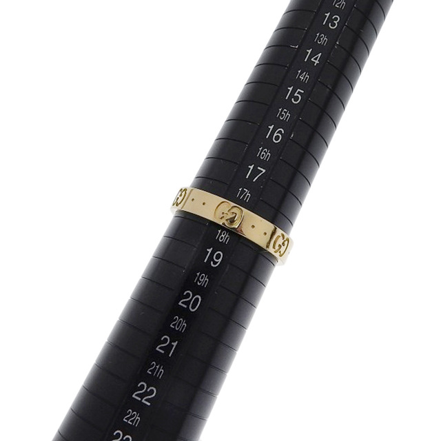 ファッションデザイナー 美品 GUCCI 指輪 インターロッキングリング 18号