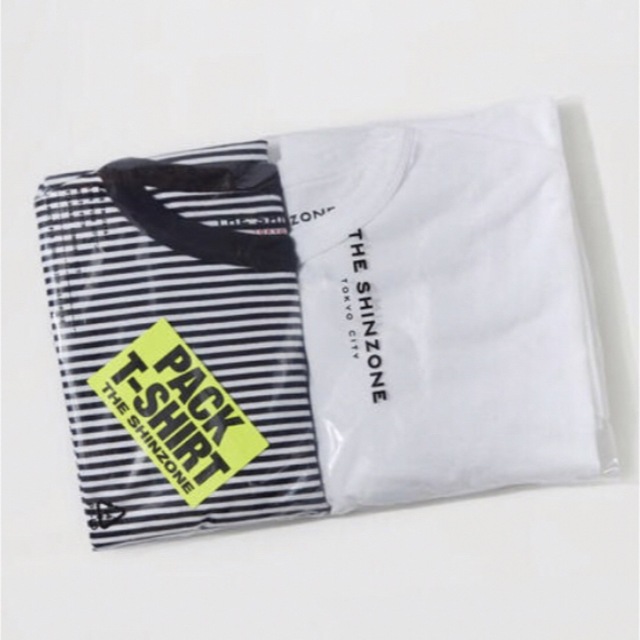 ホワイト×ボーダー THE SHINZONE [ザ シンゾーン]パックTシャツ レディースのトップス(Tシャツ(半袖/袖なし))の商品写真