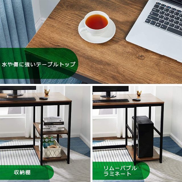 パソコンデスク パソコンゲームデスク サイズ：100*50*75cm pc デス 【60％OFF】 4796円引き 