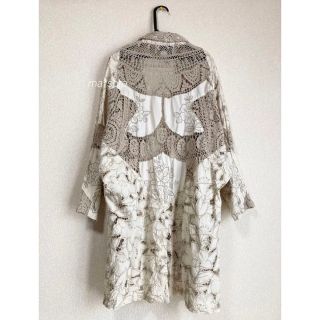 USA vintage クロシェ カットワーク レース ジャケット toro