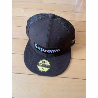 Supreme - supreme box logoメッシュキャップ 7 5/8ブラウンの通販 by