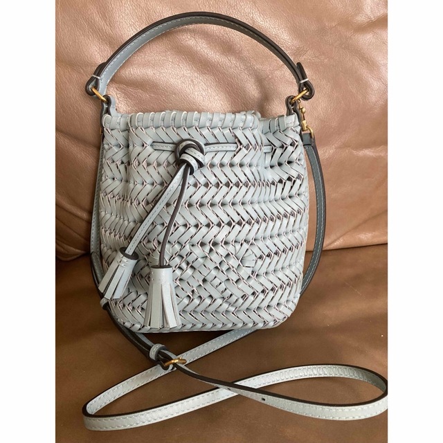 ANYA HINDMARCH ニーソン ショルダー バッグ Neeson 水色 | www
