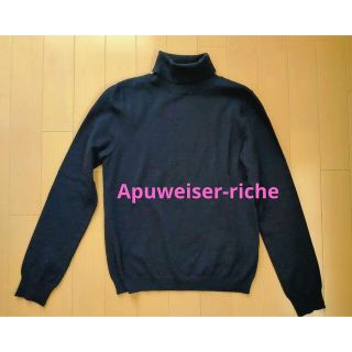 アプワイザーリッシェ(Apuweiser-riche)のApuweiser-riche ニット セーター タートルネック 2/ネイビー(ニット/セーター)