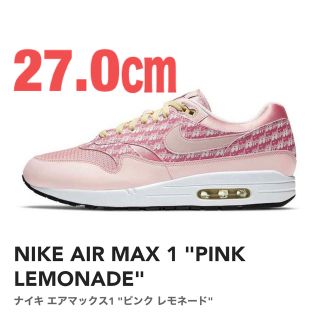 ナイキ(NIKE)のナイキ エア マックス 1 ストロベリーレモネード　27センチ(スニーカー)