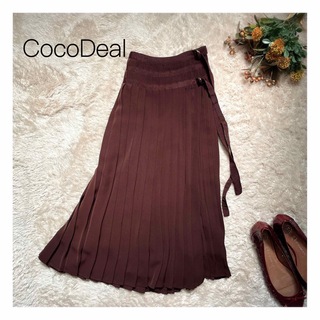 ココディール(COCO DEAL)の【CocoDeal】ココディール　アシメプリーツラップスカート　巻きスカート(ロングスカート)
