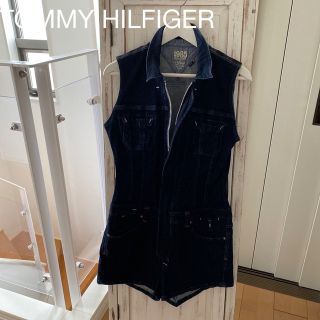 トミーヒルフィガー(TOMMY HILFIGER)のトミーフィルフィガー　デニムジャンプスーツ(オールインワン)