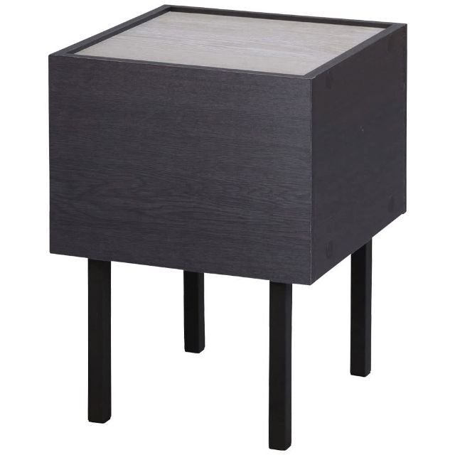 【色: ブラック】アイリスオーヤマ デスク 机 テーブル サイドテーブル ウッド