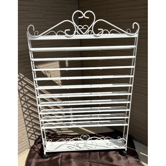 ハンドメイド トールペイント絵具用 アイアン絵具棚(白) 人気