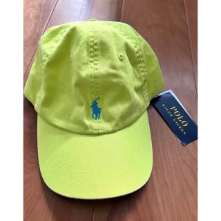 ポロラルフローレン(POLO RALPH LAUREN)のPOLO ラルフローレン　キャップ　黄色　米国購入　新品(キャップ)