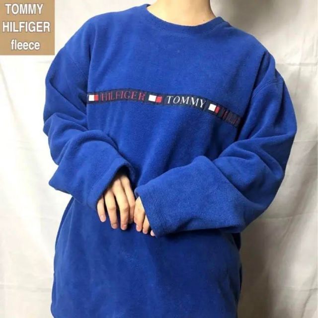 トミーヒルフィガー フリース 旧タグ 古着 90s ゆるだぼ デカロゴ bm