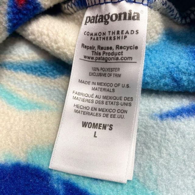 patagonia - パタゴニア☆シンチラスナップTフリース 古着 総柄 patagonia - パタゴニア☆シンチラスナップTフリース 古着 総柄