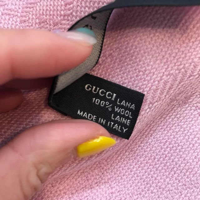 ☆新品未使用品☆GUCCI グッチ GG柄 マフラー ウール ピンク ほしい物
