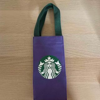 スターバックスコーヒー(Starbucks Coffee)のスタバ　スターバックス　トート　バッグ　紫　限定　ドリンクホルダー　タンブラー(トートバッグ)