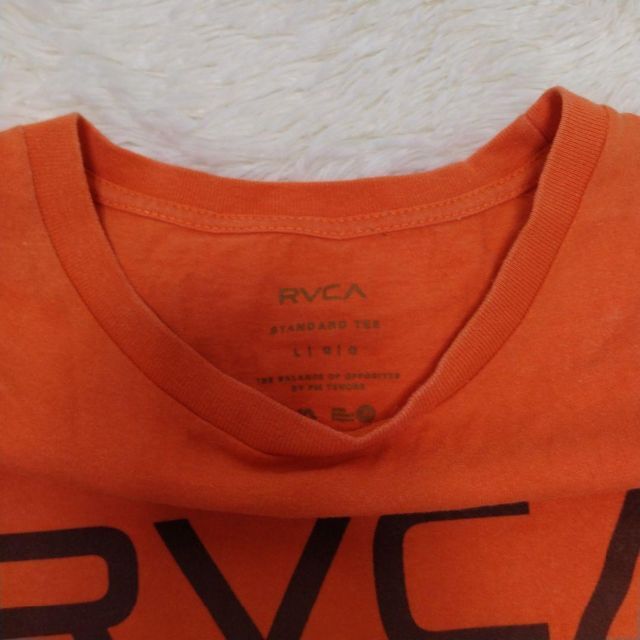 RVCA(ルーカ)のRVCA Tシャツ L オレンジ メンズのトップス(Tシャツ/カットソー(半袖/袖なし))の商品写真