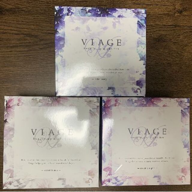 【匿名配送】 VIAGE ナイトブラ Mサイズ 3枚 レディースの下着/アンダーウェア(ブラ)の商品写真