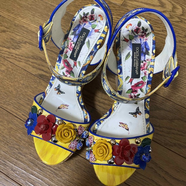 DOLCE&GABBANA - ドルチェ&ガッバーナ ウェッジソール サンダル
