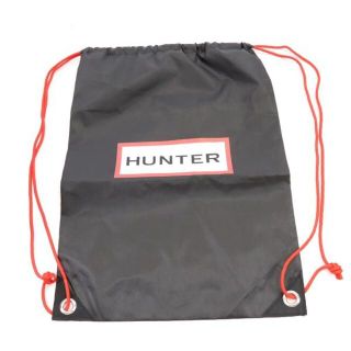 ハンター ロゴ キッズ レインブーツ UK12 ピンク HUNTER 収納袋付き