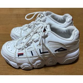 FILA フィラ スニーカー 美品　22.5 厚底スニーカー ホワイト　(スニーカー)