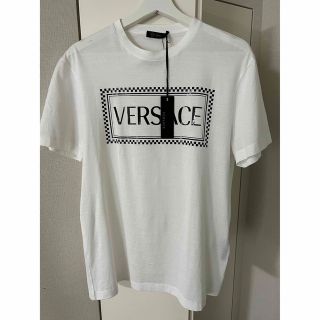 ヴェルサーチ(VERSACE)の2023SS ヴェルサーチ Versace ロゴTシャツ 新品未使用 サイズM(Tシャツ/カットソー(半袖/袖なし))