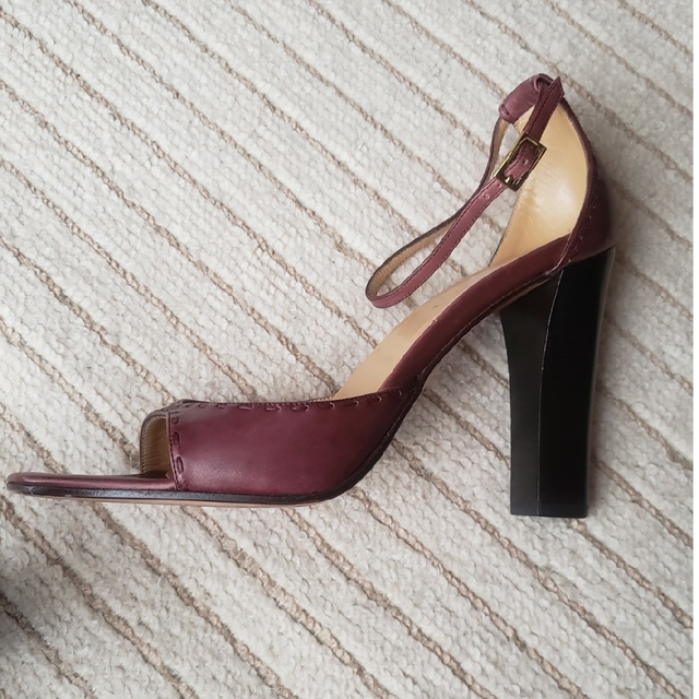 Gucci - グッチ オープントゥ アンクルストラップ パンプス サンダル ...