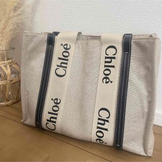 クロエ(Chloe)のchloe ウッディ　トートバッグ(トートバッグ)