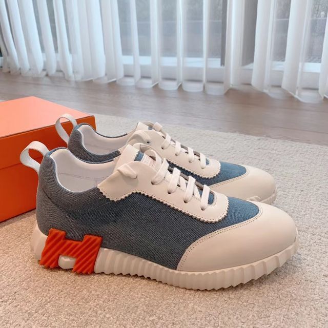 エルメス スニーカー BOUNCING バウンシング 42 デニム 満点の vivacf.net