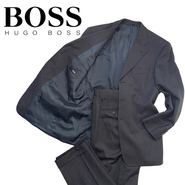 [美品] ”HUGO BOSS” メンズセットアップスーツ