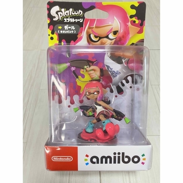 【未開封・新品】 Amiibo アミーボ ガール ネオンピンク