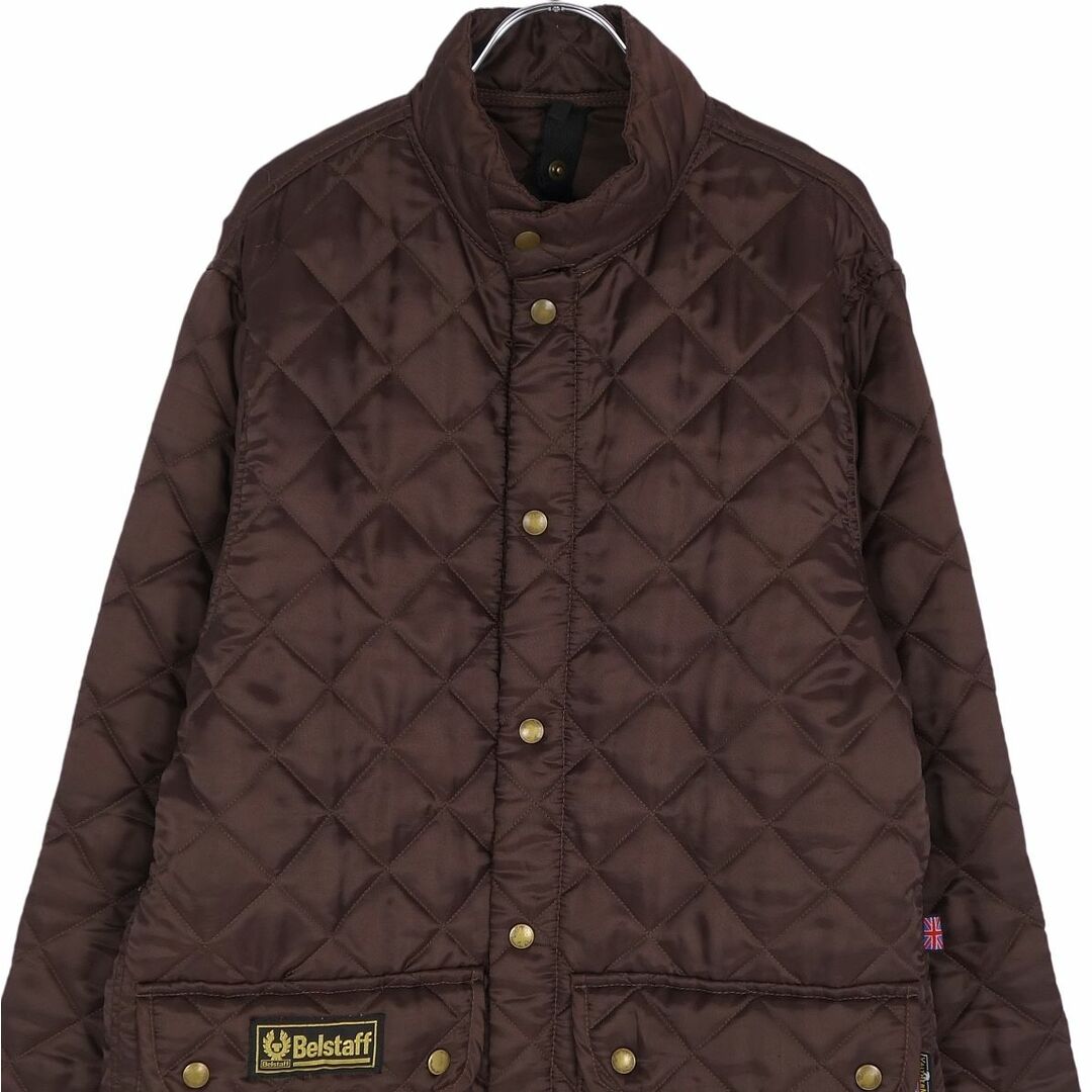 BEN DAVIS(ベンデイビス)のベルスタッフ BELSTAFF ジャケット ブルゾン キルティングジャケット 中綿入り 無地 アウター メンズ L ブラウン メンズのジャケット/アウター(その他)の商品写真