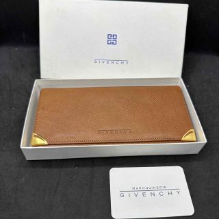 ジバンシィ(GIVENCHY)の美品★ GIVENCHY ジバンシー 長財布 レザー ゴールド金具 がま口 (財布)