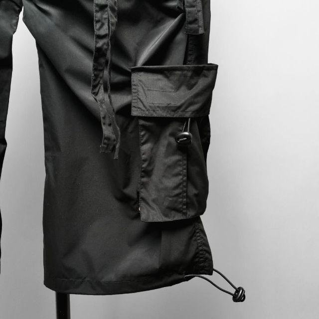 新品 GS UK TECHNO イギリス テクノ カーゴ パンツ M ブラック