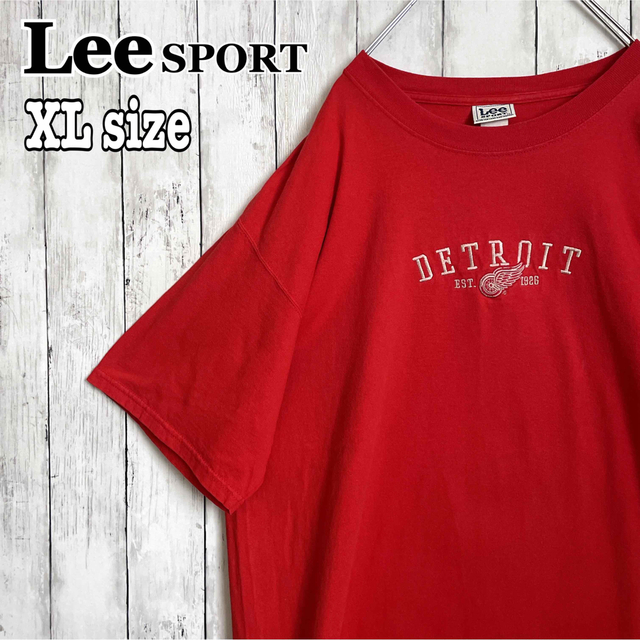 Lee(リー)のLee SPORT リースポーツ 90s ヴィンテージ 刺繍ロゴ デトロイト古着 メンズのトップス(Tシャツ/カットソー(半袖/袖なし))の商品写真