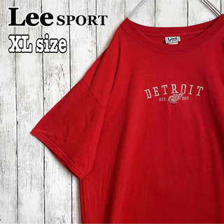 リー(Lee)のLee SPORT リースポーツ 90s ヴィンテージ 刺繍ロゴ デトロイト古着(Tシャツ/カットソー(半袖/袖なし))