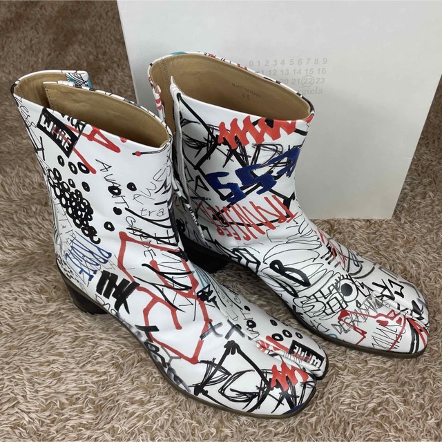 【新品】Maison Margiela グラフィティ 足袋ブーツ size:43