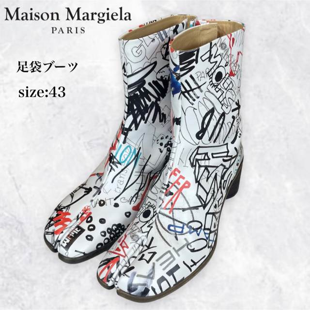 新品】Maison Margiela グラフィティ 足袋ブーツ size:43 | www