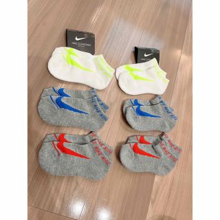 ナイキ(NIKE)の【新品未使用】NIKE ナイキ　キッズ　靴下　6足セット　約19-21cm(靴下/タイツ)