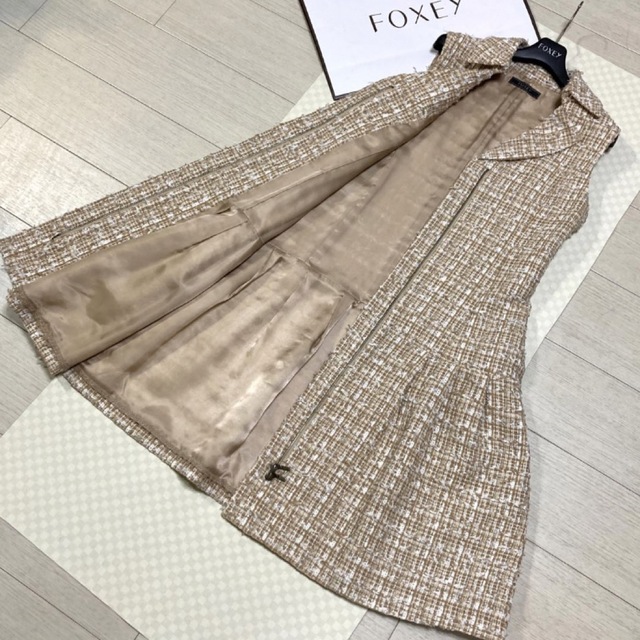 FOXEY - 美品 ¥129,600 FOXEY ツイードワンピース(size 40)の通販 by